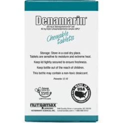 Nutramax Denamarin With S-Adenosylmethionine & Silybin Chewable Tablets Liver Supplement For Dogs -Pet Wellness 73918 PT6. AC SS1800 V1621558729