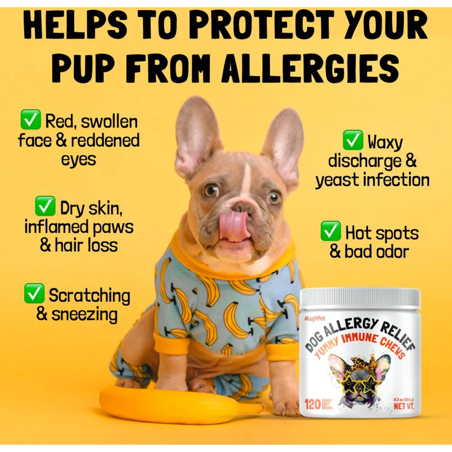 Legitpet Allergy & Immune Support Chicken Flavored Chew Supplement For Adult Dogs 3 Legitpet Allergy & Immune Support Chicken Flavored Chew Supplement For Adult Dogs - Image 3