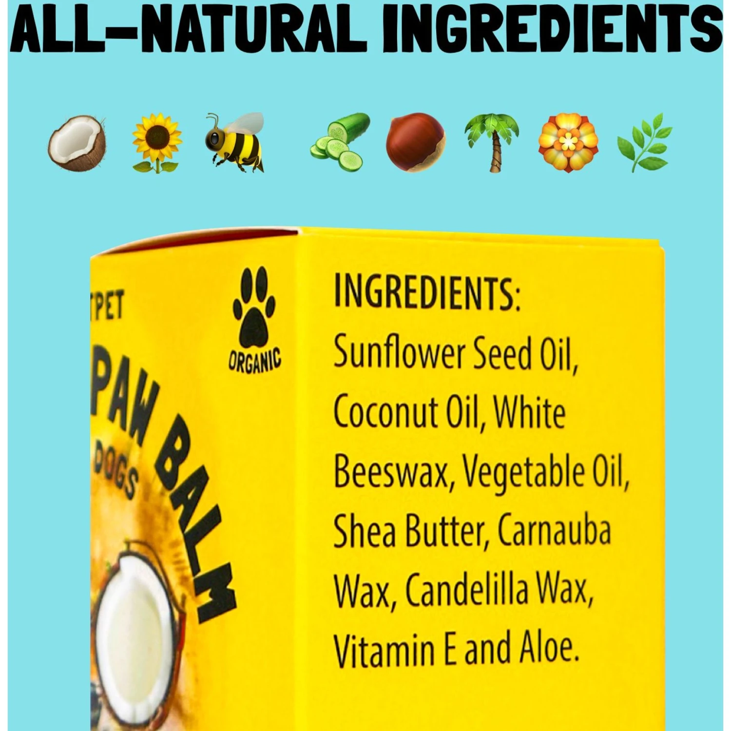 Legitpet Skin & Coat Coconut Oil & Shea Butter Adult Dog Paw Balm 4 Legitpet Skin & Coat Coconut Oil & Shea Butter Adult Dog Paw Balm - Image 4