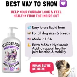 Legitpet Liquid Glucosamine Bacon Flavored Joint Supplement For Adult Dogs, 32-oz Bottle -Pet Wellness 740838 PT3. AC SS1800 V1673628786