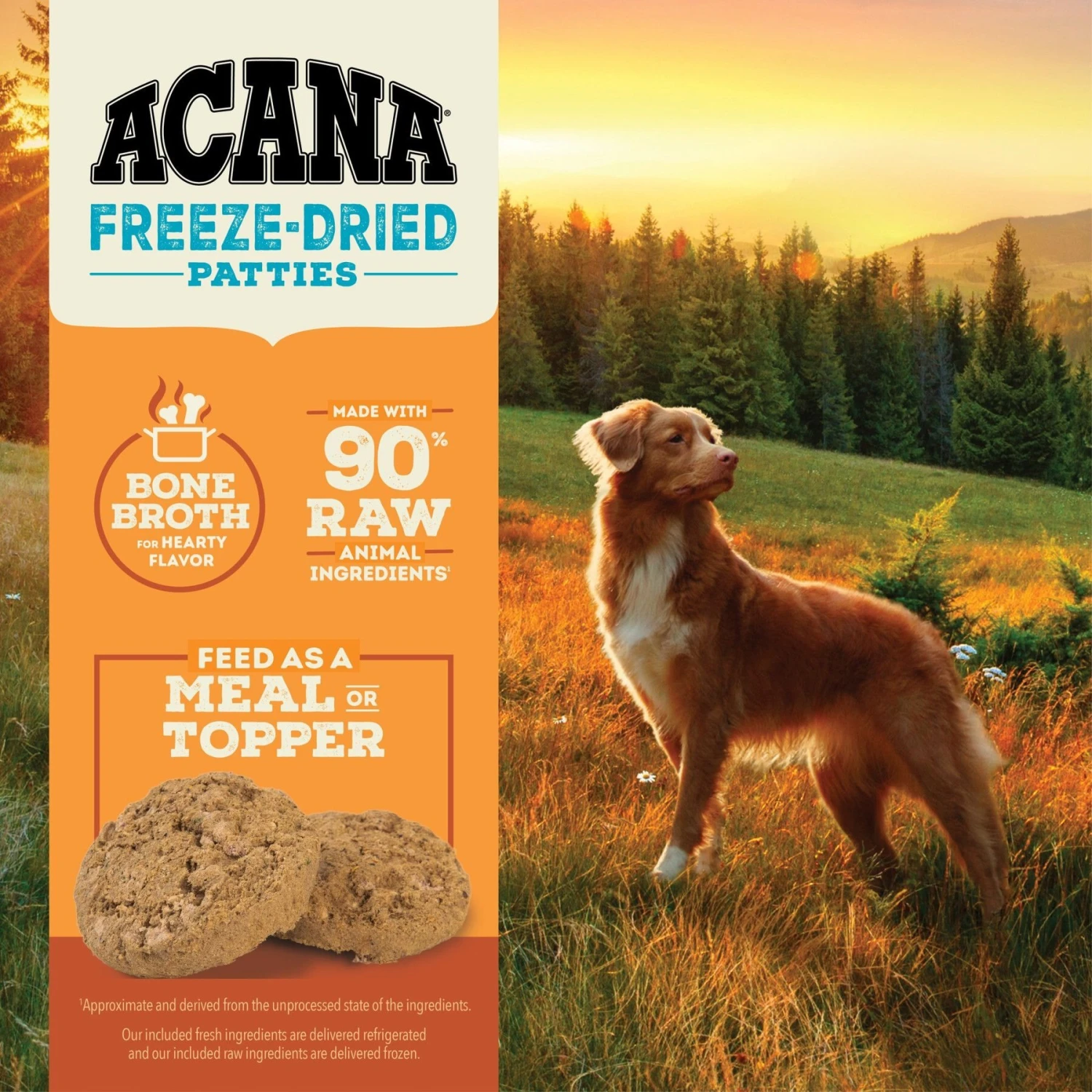 ACANA Free-Run Turkey Recipe Patties Grain-Free Freeze-Dried Dog Food & Topper, 14-oz Bag 5 ACANA Free-Run Turkey Recipe Patties Grain-Free Freeze-Dried Dog Food & Topper, 14-oz Bag - Image 5