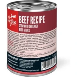 ORIJEN Real Meat Shreds Beef Recipe Stew Grain-Free Wet Dog Food, 12.8-oz Can, Case Of 12 -Pet Wellness 741414 PT2. AC SS1800 V1682103840