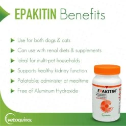 Vetoquinol Epakitin Powder Urinary Supplement For Cats & Dogs -Pet Wellness 74286 PT3. AC SS1800 V1456757848