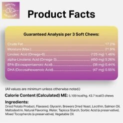 Healthy Solutions For Pets Salmon Oil Skin & Coat Supplement For Dogs, 180 Count -Pet Wellness 743446 PT6. AC SS1800 V1674587841