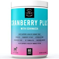 Healthy Solutions For Pets Cranberry Urinary & Kidney Supplement For Dogs, 60 Count