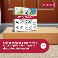 K9 Advantix II Flea & Tick Spot Treatment For Dogs, 11-20 Lbs -Pet Wellness 74396 PT8. AC SS1800 V1680193223