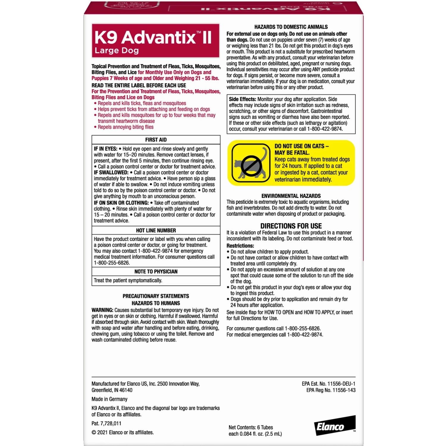 K9 Advantix II Flea & Tick Spot Treatment For Dogs, 21-55 Lbs 2 K9 Advantix II Flea & Tick Spot Treatment For Dogs, 21-55 Lbs - Image 2