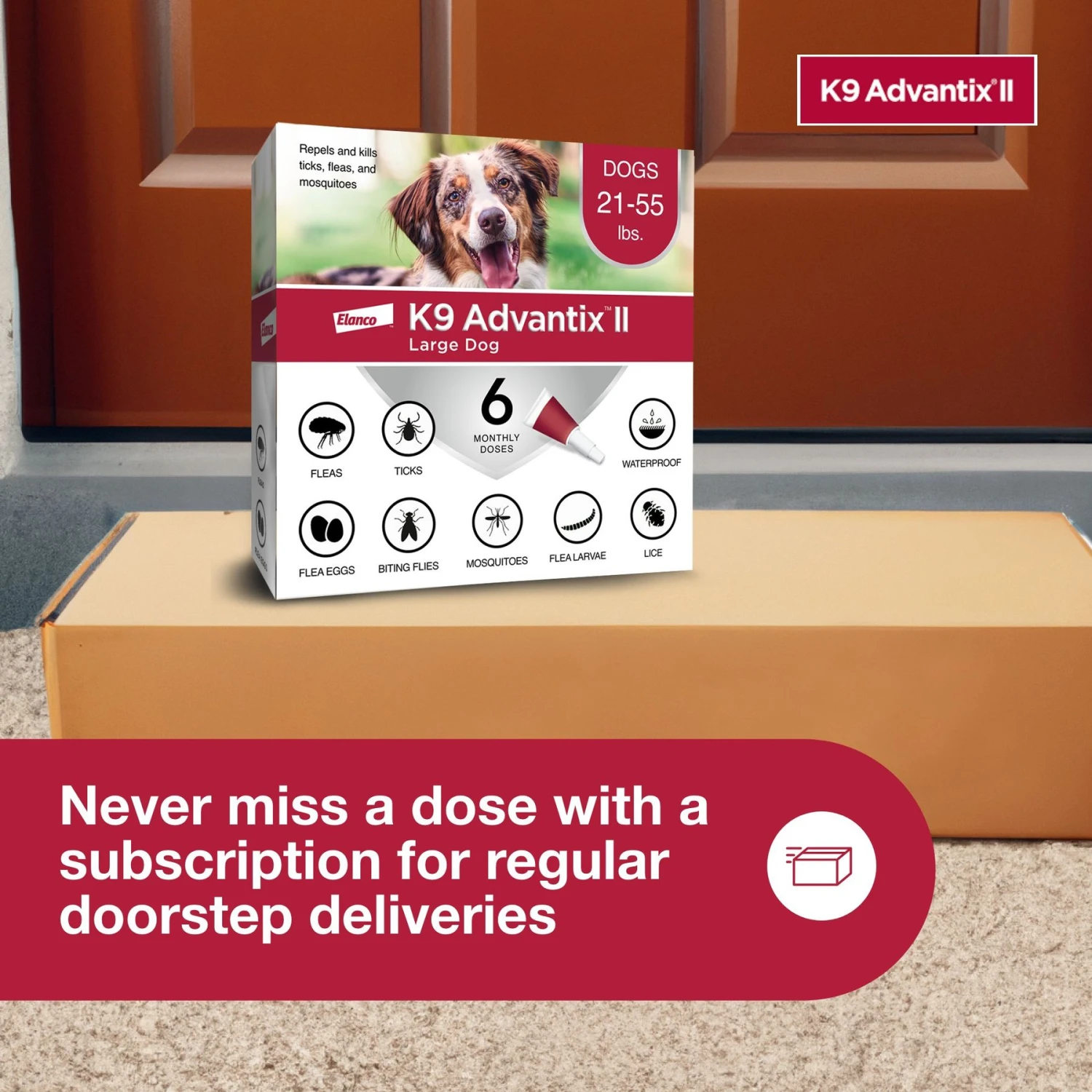 K9 Advantix II Flea & Tick Spot Treatment For Dogs, 21-55 Lbs 9 K9 Advantix II Flea & Tick Spot Treatment For Dogs, 21-55 Lbs - Image 9