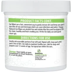 Pet Health Pharma Aloe & Eucalyptus Cat & Dog Ear Cleaner Wipes, 100 Count -Pet Wellness 748622 PT3. AC SS1800 V1677249955