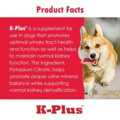 K-Plus Potassium Gluconate Renal Gel Dog Urinary Supplement, 5-oz Tube -Pet Wellness 750014 PT7. AC SS1800 V1676298702