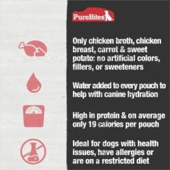 PureBites Broth Chicken & Vegetables Dog Food Topping, 2-oz Bag -Pet Wellness 750638 PT4. AC SS1800 V1677620157