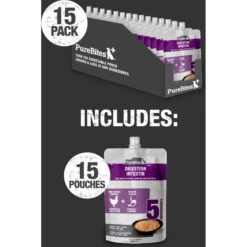PureBites Plus Squeezables- Gut & Digestion Dog Food Toppings -Pet Wellness 750766 PT5. AC SS1800 V1677594567