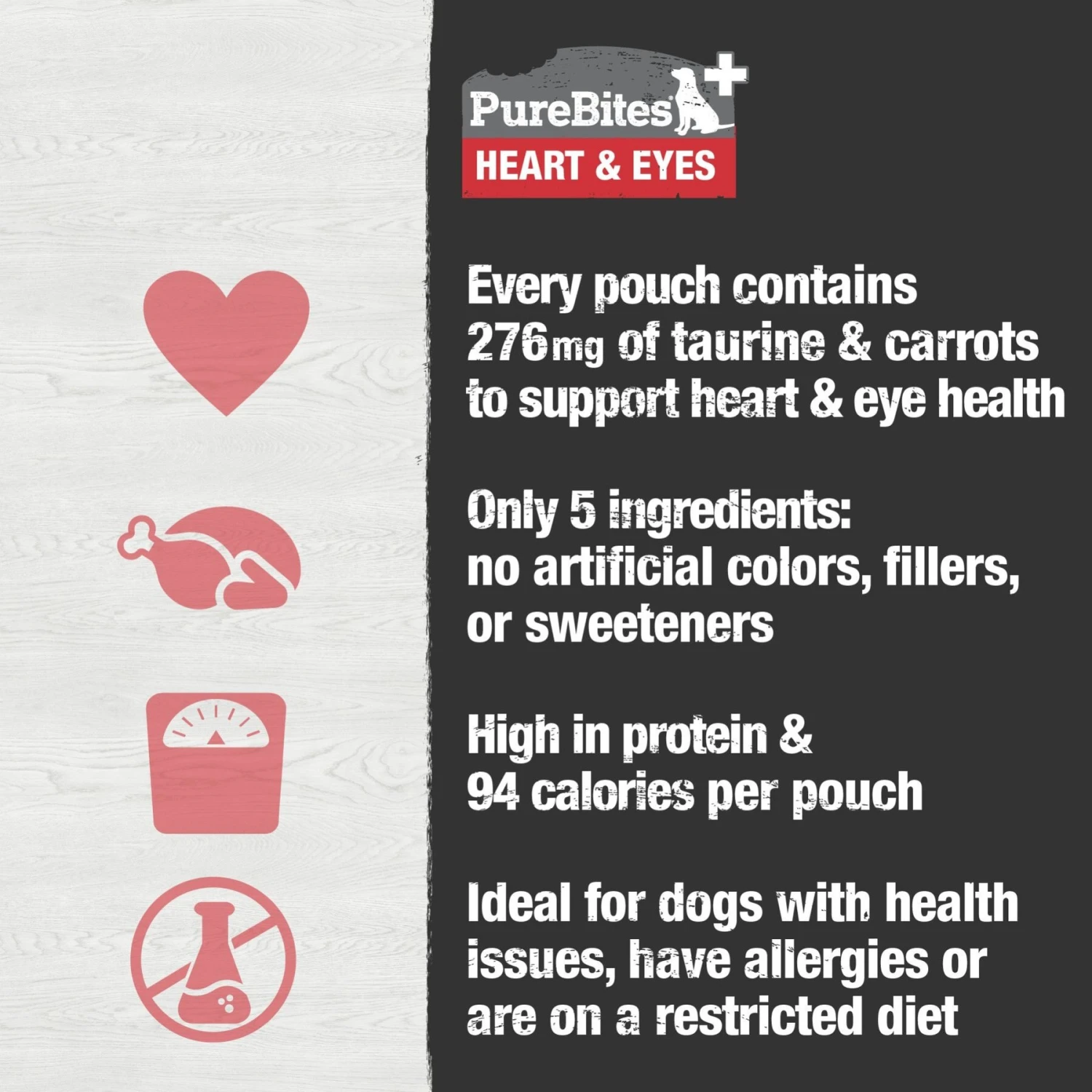 PureBites Plus Squeezables- Heart & Eyes Dog Food Toppings 5 PureBites Plus Squeezables- Heart & Eyes Dog Food Toppings - Image 5