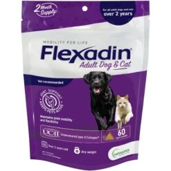 Vetoquinol Flexadin With UCII Dog & Cat Supplement, 6.34-oz Bag