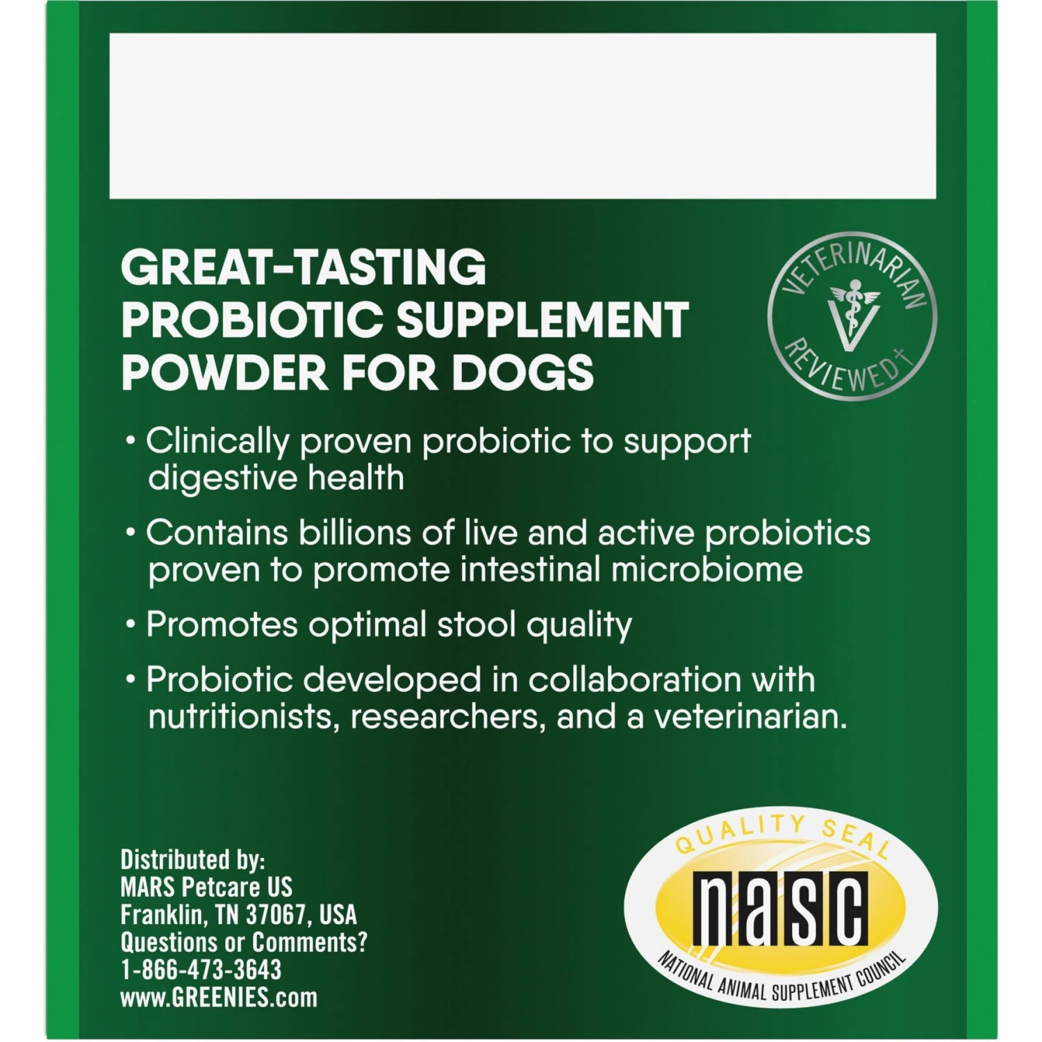 Greenies Digestive Probiotic Supplement Powder For Dogs 2 Greenies Digestive Probiotic Supplement Powder For Dogs - Image 2