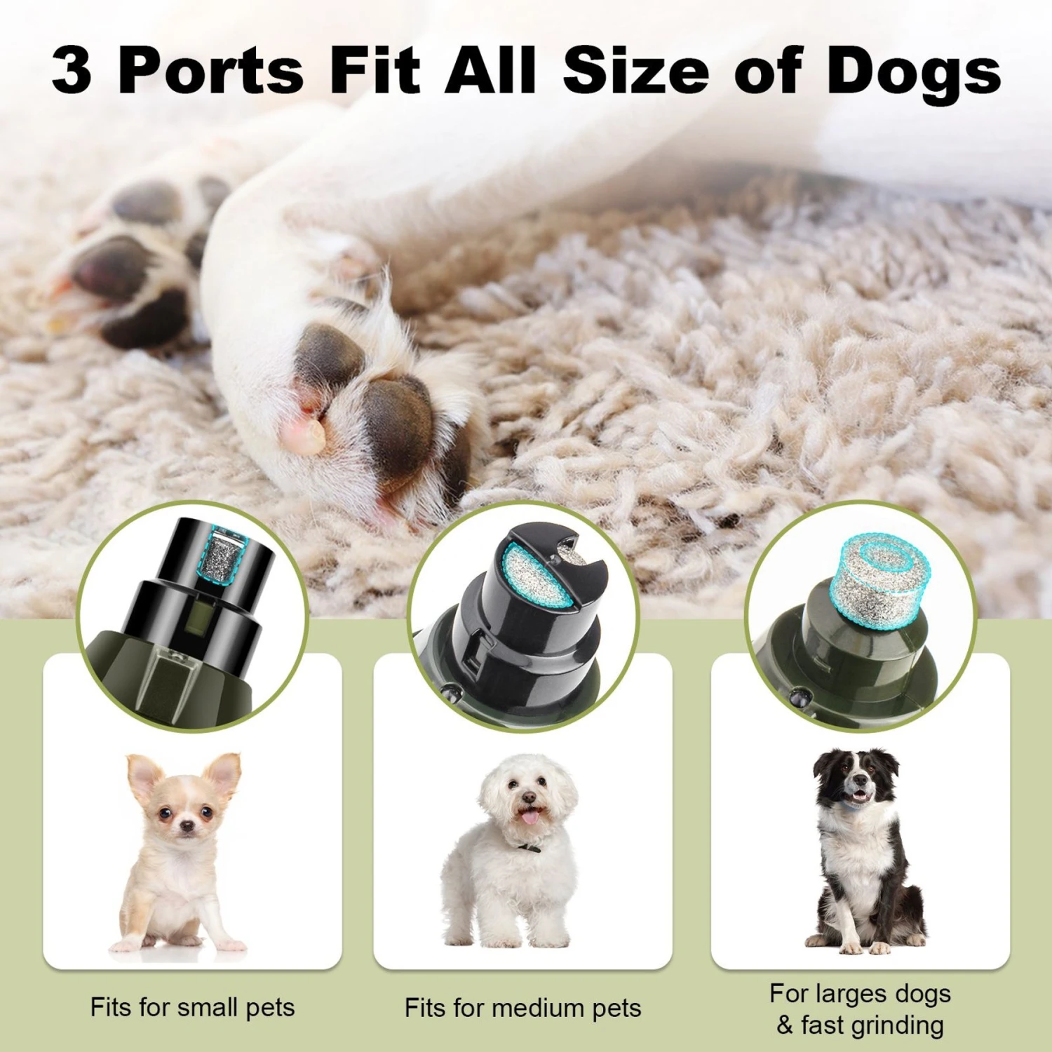 Casfuy 6 Speed Dog Nail Grinder 4 Casfuy 6 Speed Dog Nail Grinder - Image 4