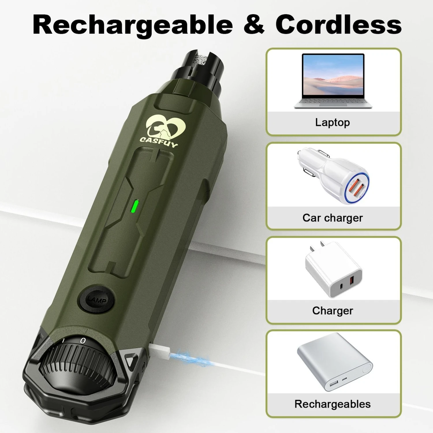 Casfuy 6 Speed Dog Nail Grinder 5 Casfuy 6 Speed Dog Nail Grinder - Image 5