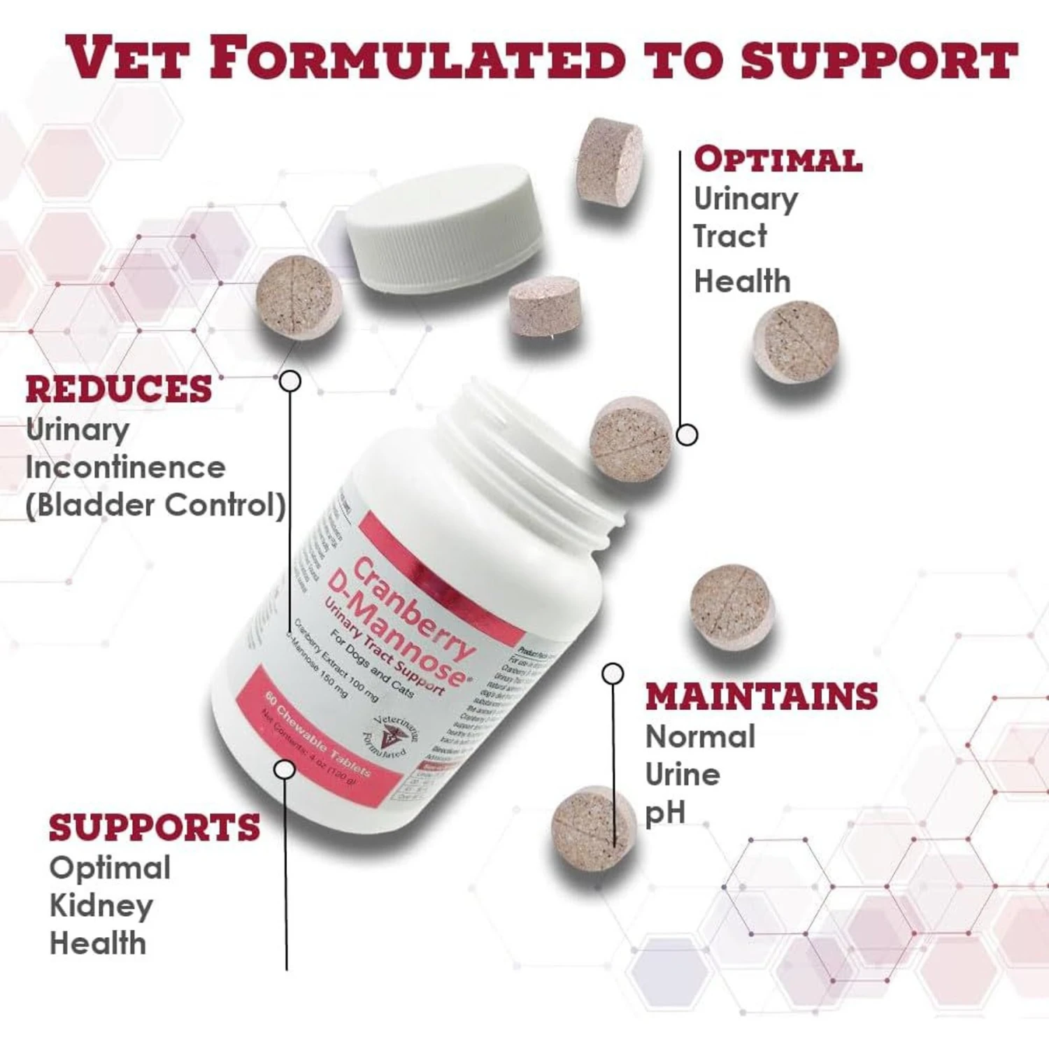 Pet Health Solutions Cranberry D-Mannose Urinary Tract Support Chews Supplement For Dogs 4 Pet Health Solutions Cranberry D-Mannose Urinary Tract Support Chews Supplement For Dogs - Image 4