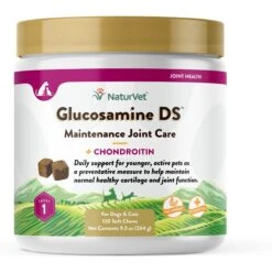 NaturVet Maintenance Care Glucosamine DS Soft Chews Joint Supplement For Dogs & Cats