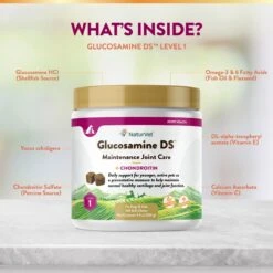 NaturVet Maintenance Care Glucosamine DS Soft Chews Joint Supplement For Dogs & Cats -Pet Wellness 75575 PT4. AC SS1800 V1698694966
