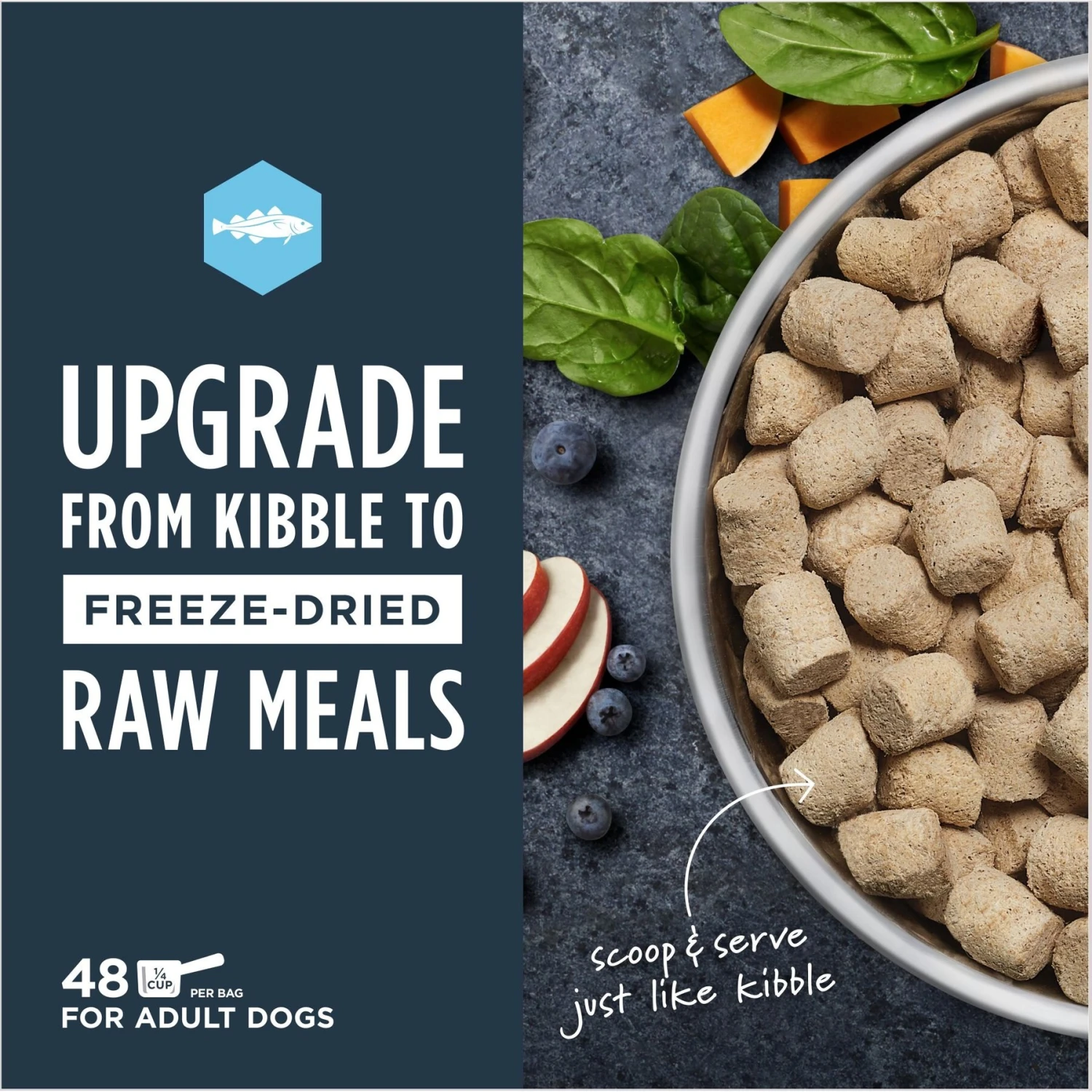 Instinct Meals Wild-Caught Alaskan Pollock Recipe Grain-Free Freeze-Dried Raw Dog Food 3 Instinct Meals Wild-Caught Alaskan Pollock Recipe Grain-Free Freeze-Dried Raw Dog Food - Image 3