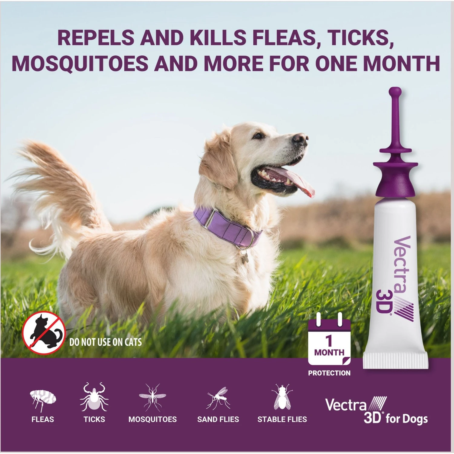 Vectra 3D Flea & Tick Control For Dogs Over 95lbs 3 Vectra 3D Flea & Tick Control For Dogs Over 95lbs - Image 3