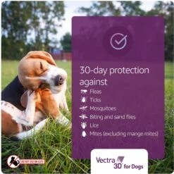 Vectra 3D Flea & Tick Control For Dogs Over 95lbs 12 Vectra 3D Flea & Tick Control For Dogs Over 95lbs -Pet Wellness 756006 PT3. AC SS1800 V1689885578