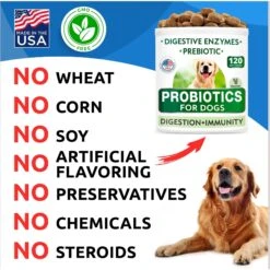 Bark&Spark Probiotics For Dogs With Digestive Enzymes Prebiotics Bacon Flavored Chew 15 Bark&Spark Probiotics For Dogs With Digestive Enzymes Prebiotics Bacon Flavored Chew -Pet Wellness 756238 PT6. AC SS1800 V1675101709