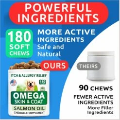 Bark&Spark Omega 3 Skin & Coat Dog Supplement 12 Bark&Spark Omega 3 Skin & Coat Dog Supplement -Pet Wellness 756270 PT4. AC SS1800 V1675101190