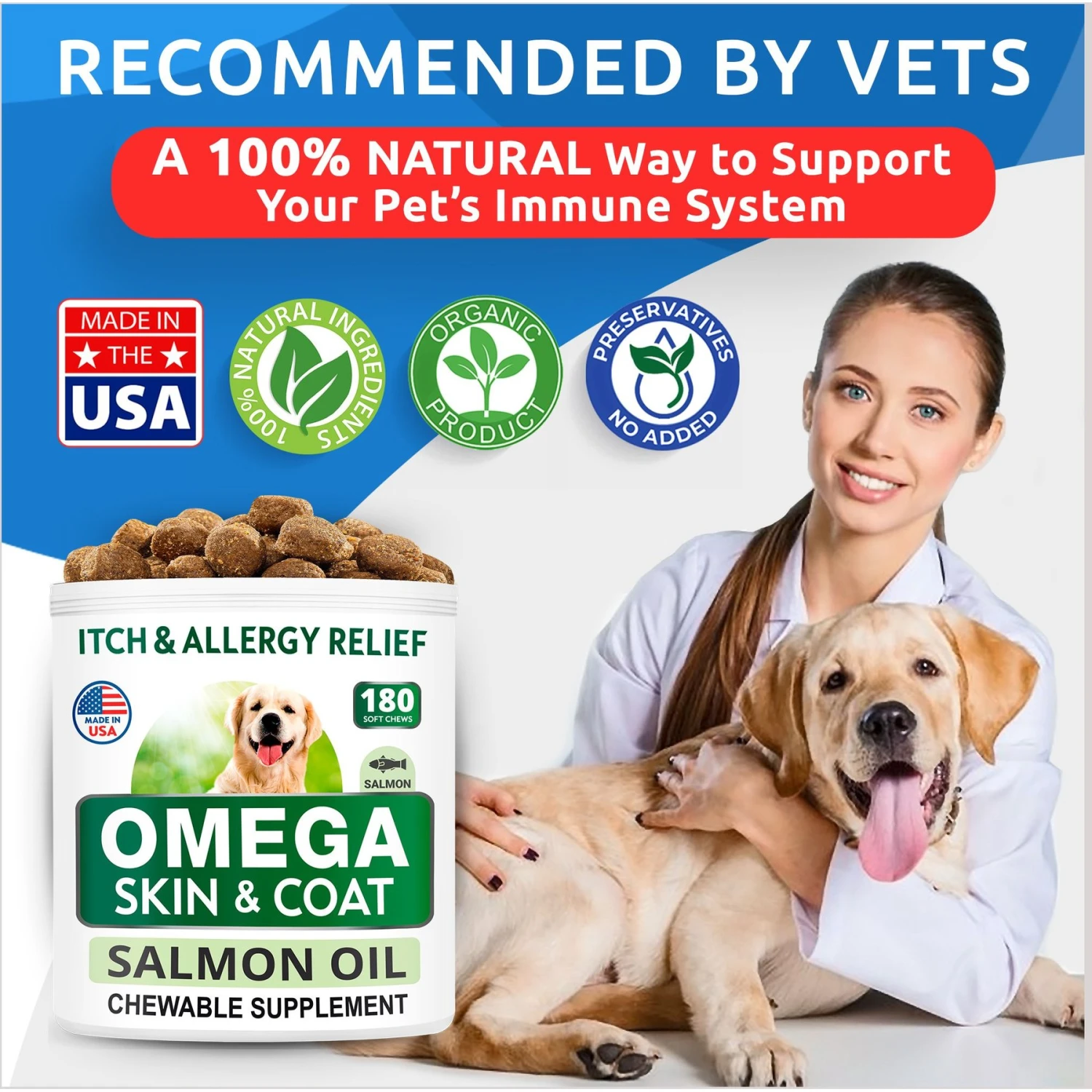 Bark&Spark Omega 3 Skin & Coat Dog Supplement 7 Bark&Spark Omega 3 Skin & Coat Dog Supplement - Image 7