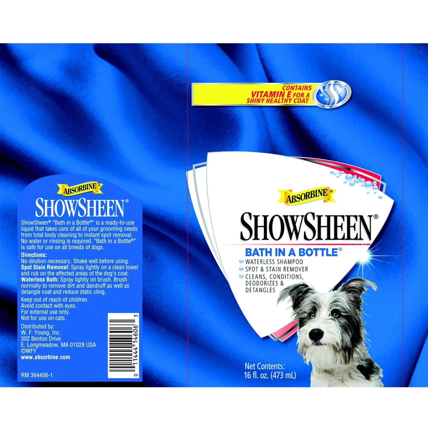 Absorbine ShowSheen Bath In A Bottle Dog Spray, 16-oz Bottle 2 Absorbine ShowSheen Bath In A Bottle Dog Spray, 16-oz Bottle - Image 2