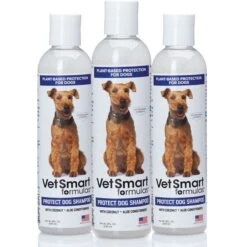 VetSmart Formulas Protect Dog Shampoo, 8-oz Bottle, 3 Count