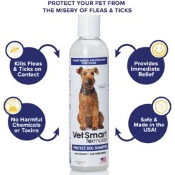 VetSmart Formulas Protect Dog Shampoo, 8-oz Bottle, 3 Count -Pet Wellness 757886 PT3. AC SS1800 V1674168232