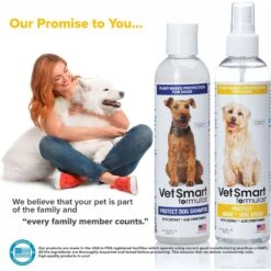 VetSmart Formulas Protect Dog Shampoo & Home + Dog Spray, 8-oz Bottle, 2 Count -Pet Wellness 757966 PT6. AC SS1800 V1674167228
