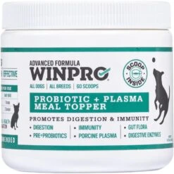 WINPRO Pet Pre+Probiotic Plasma Meal Topper Dog Supplement, 60 Scoops