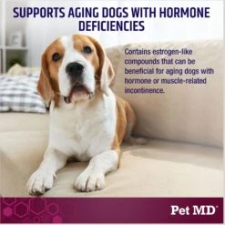 Pet MD Bladder Support Plus Cranberry Dog Supplement, 60 Count -Pet Wellness 761054 PT3. AC SS1800 V1683121550