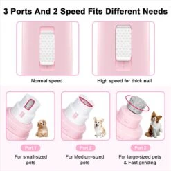Casfuy Professional 2-Speed Quiet Dog Nail Grinder -Pet Wellness 762886 PT3. AC SS1800 V1676319889