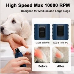 Casfuy 3X More Powerful 2-Speed Electric Dog Nail Grinder -Pet Wellness 762902 PT3. AC SS1800 V1676319891