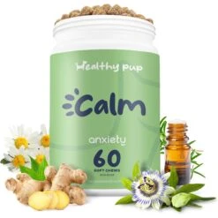 Healthy Pup Anxiety Soft Chews Calming Supplement For Dogs, 60 Count