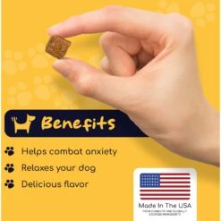Healthy Pup Anxiety Soft Chews Calming Supplement For Dogs, 60 Count -Pet Wellness 767630 PT2. AC SS1800 V1675439125