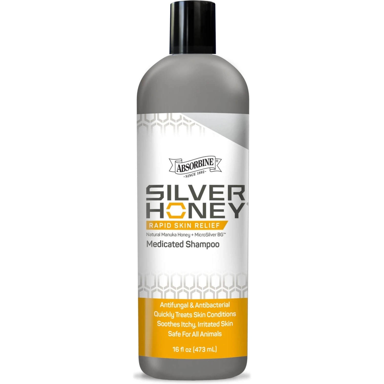 Silver Honey Rapid Skin Relief Medicated Dog & Cat Shampoo, 16-oz Bottle 1 Silver Honey Rapid Skin Relief Medicated Dog & Cat Shampoo, 16-oz Bottle