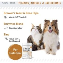 Chew + Heal Anxiety & Stress Dog Supplement & Chew + Heal Omega Skin + Coat Dog Supplement 15 Chew + Heal Anxiety & Stress Dog Supplement & Chew + Heal Omega Skin + Coat Dog Supplement -Pet Wellness 770742 PT6. AC SS1800 V1676041187