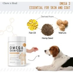 Chew + Heal Anxiety & Stress Dog Supplement & Chew + Heal Omega Skin + Coat Dog Supplement 17 Chew + Heal Anxiety & Stress Dog Supplement & Chew + Heal Omega Skin + Coat Dog Supplement -Pet Wellness 770742 PT8. AC SS1800 V1676041187