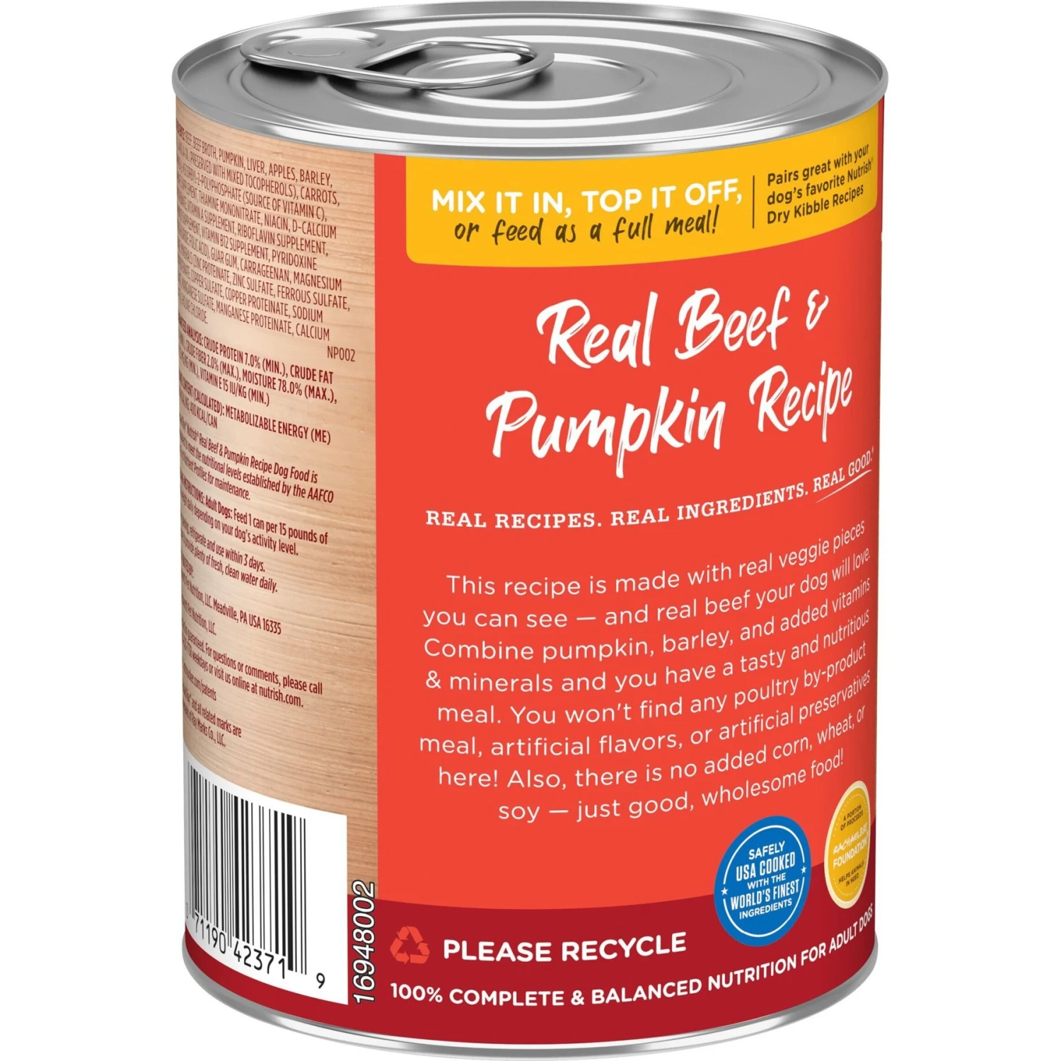 Rachael Ray Nutrish Real Chicken & Apple Canned Dog Food, 13-oz, Case Of 12 & Rachael Ray Nutrish Real Beef & Pumpkin Canned Dog Food, 13-oz, Case Of 12 7 Rachael Ray Nutrish Real Chicken & Apple Canned Dog Food, 13-oz, Case Of 12 & Rachael Ray Nutrish Real Beef & Pumpkin Canned Dog Food, 13-oz, Case Of 12 - Image 7