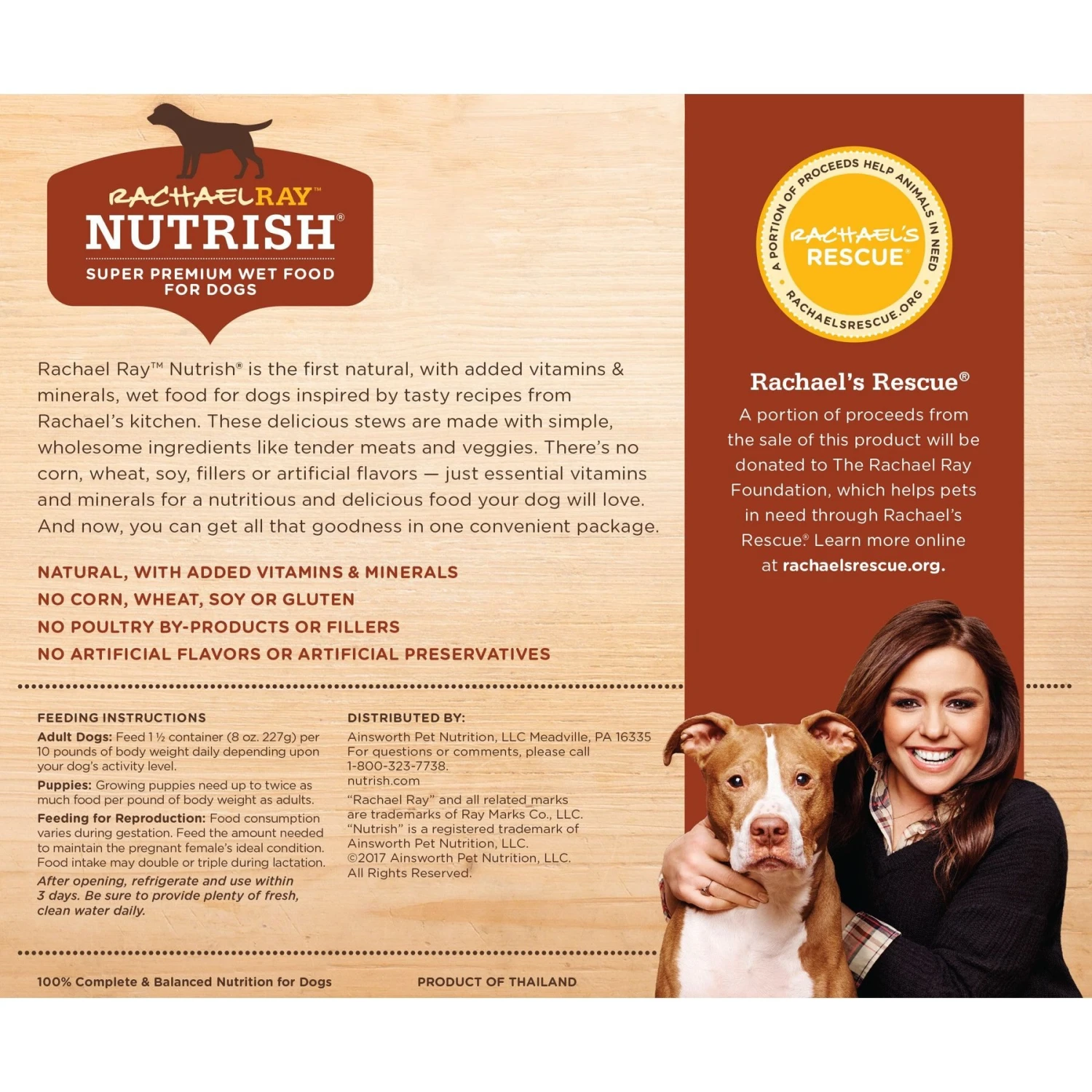 Rachael Ray Nutrish Real Beef, Pea, & Brown Rice Recipe Dry Dog Food & Rachael Ray Nutrish Natural Variety Pack Wet Dog Food 7 Rachael Ray Nutrish Real Beef, Pea, & Brown Rice Recipe Dry Dog Food & Rachael Ray Nutrish Natural Variety Pack Wet Dog Food - Image 7