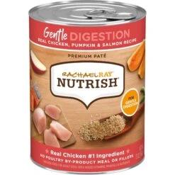Rachael Ray Nutrish Real Turkey, Brown Rice & Venison Recipe Health Weight Dry Dog Food & Rachael Ray Nutrish Gentle Digestion Real Chicken, Pumpkin & Salmon Canned Dog Food, 13-oz, Case Of 12 -Pet Wellness 772726 PT5. AC SS1800 V1676566188
