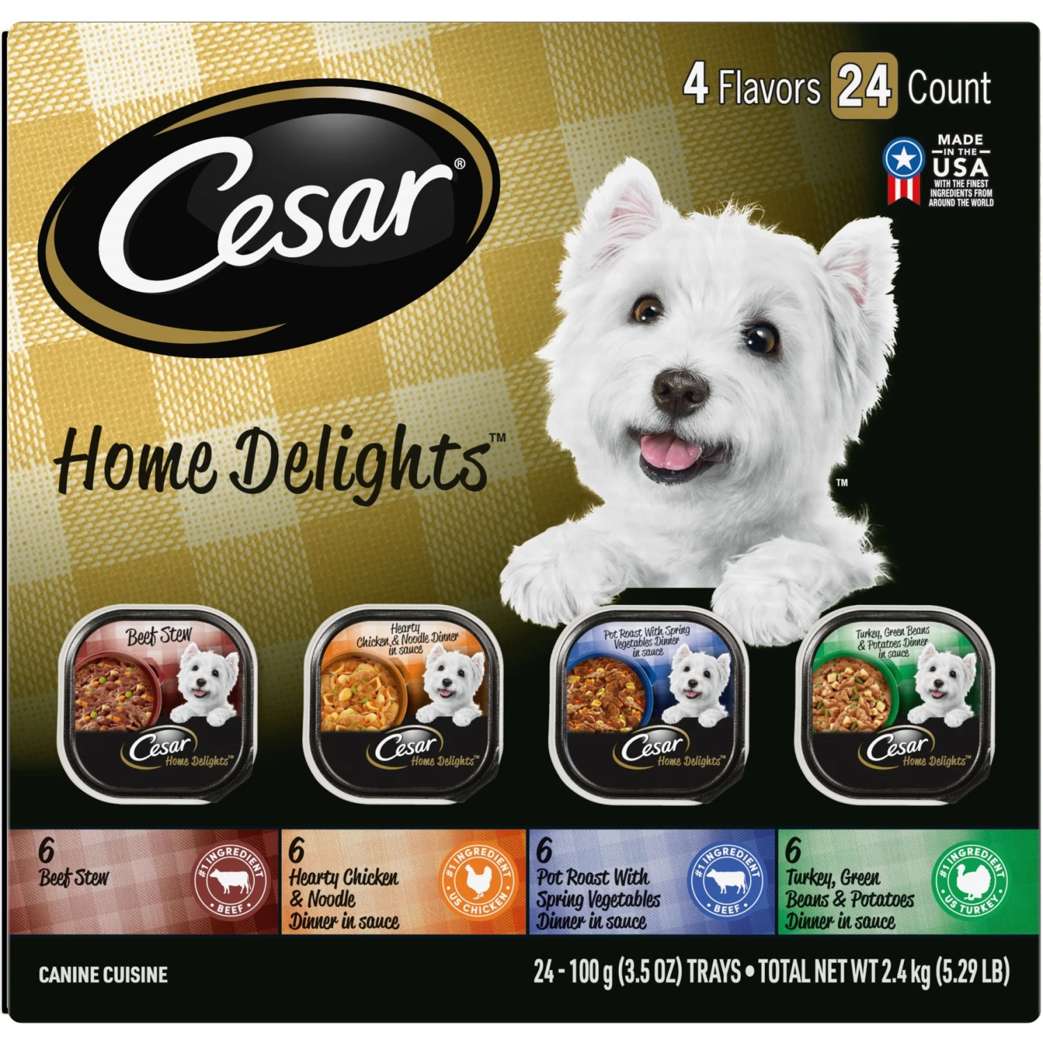 Cesar Home Delights Variety Pack Small Breed Adult Wet Dog Food 1 Cesar Home Delights Variety Pack Small Breed Adult Wet Dog Food