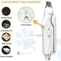 Pawshelf 2-in-1 Dog & Cat Nail Grinders & Clippers -Pet Wellness 774870 PT5. AC SS1800 V1676406370