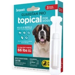 Sergeant's Guardian Dog Pro Flea & Tick Topical Treatment, Over 66-lb, 3 Count 14 Sergeant's Guardian Dog Pro Flea & Tick Topical Treatment, Over 66-lb, 3 Count -Pet Wellness 775102 PT5. AC SS1800 V1678905533