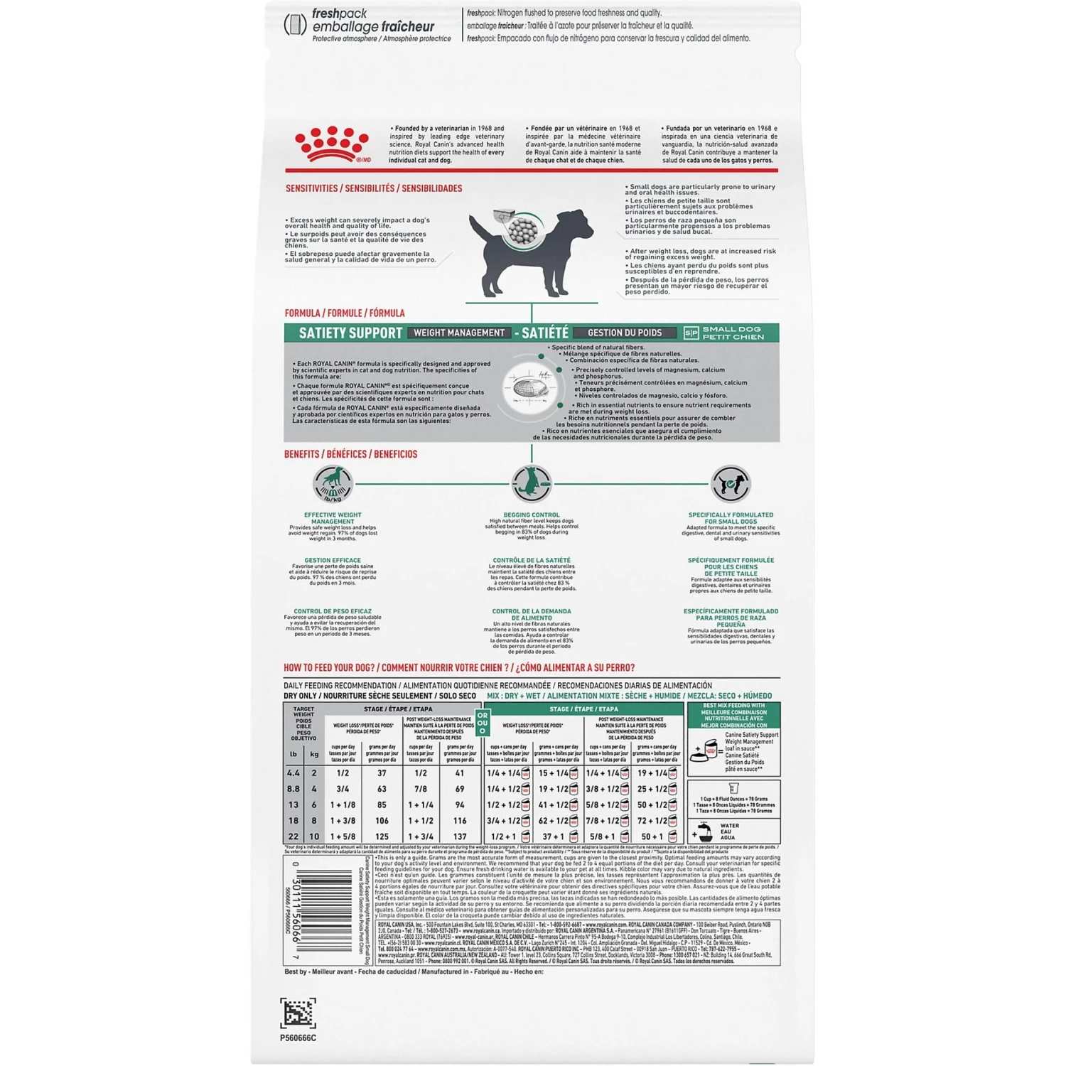 Royal Canin Veterinary Diet Adult Satiety Support Weight Management Small Breed Dry Dog Food 2 Royal Canin Veterinary Diet Adult Satiety Support Weight Management Small Breed Dry Dog Food - Image 2